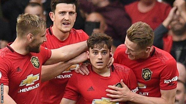 Daniel James scored on his Premier League debut for Manchester United