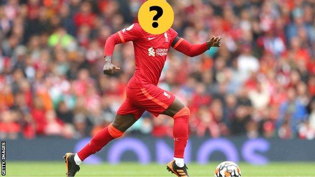 A Liverpool with a question mark hiding his face