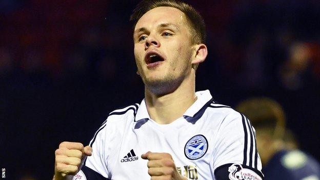 Ayr United's Lawrence Shankland