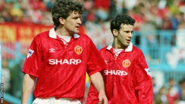 Mark Hughes and Ryan Giggs were Manchester United team-mates in the 1990s