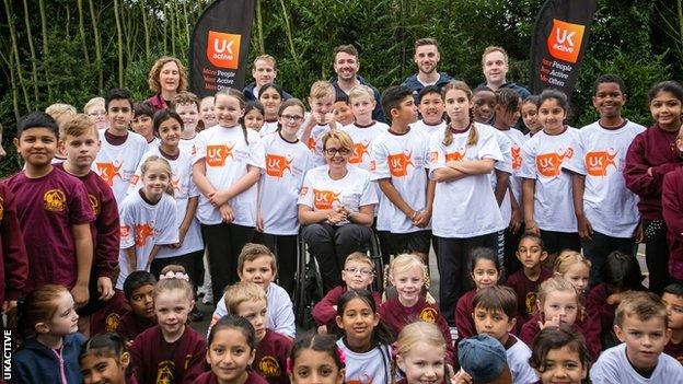 Baroness Tanni Grey-Thompson helped kick off last year's National Fitness Day, taking activities into schools