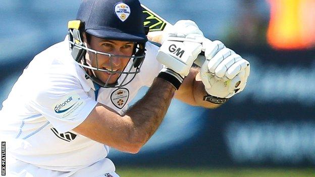 Derbyshire batsman Wayne Madsen