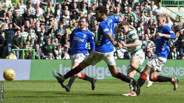 James Forrest scores the winner