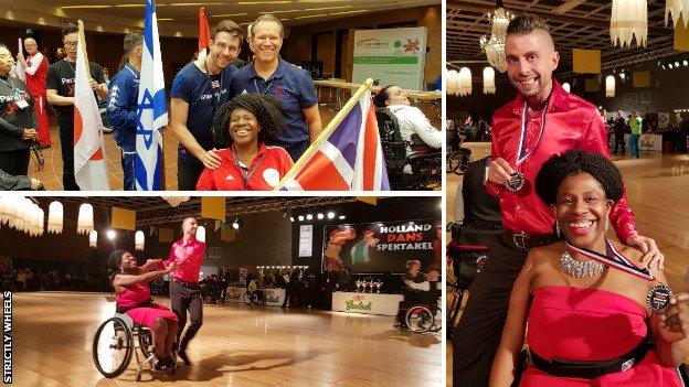 Goz and Lloyd competing in the Netherlands