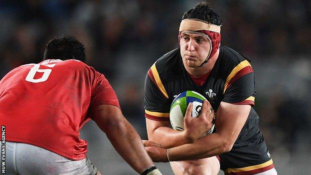 Ryan Elias made his Wales debut against Tonga in June 2017