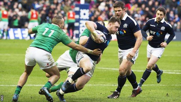 Scotland and Ireland players