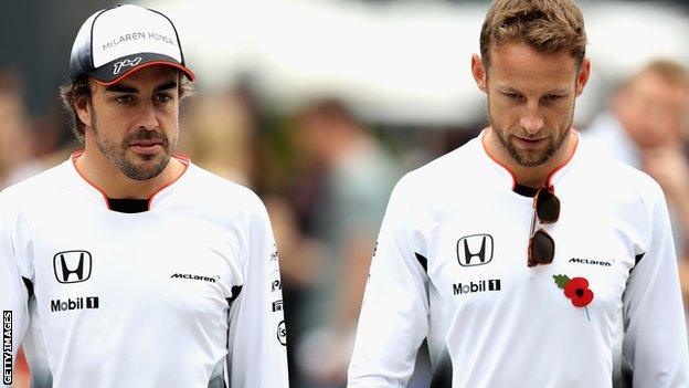 Fernando Alonso and Jenson Button