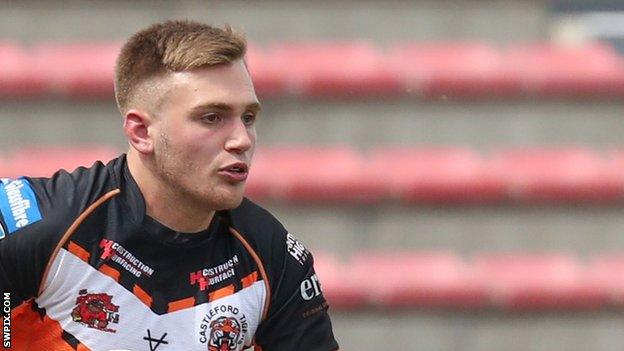 Brad Martin has featured 10 times for Castleford Tigers this season