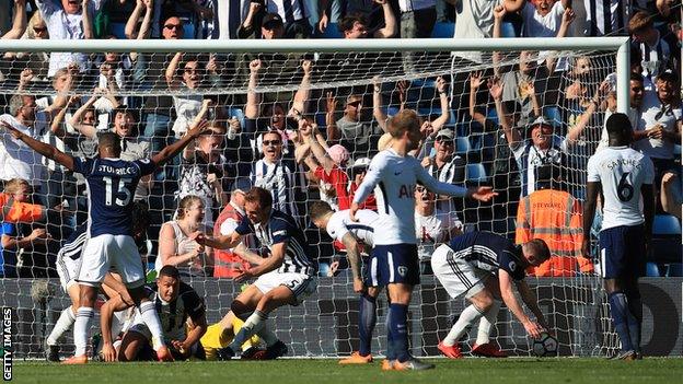 West Brom celebrate