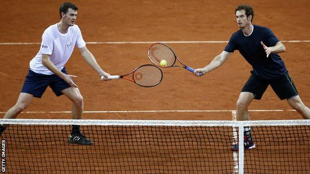 Andy and Jamie Murray