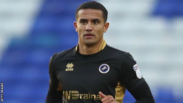 Tim Cahill in action for Millwall