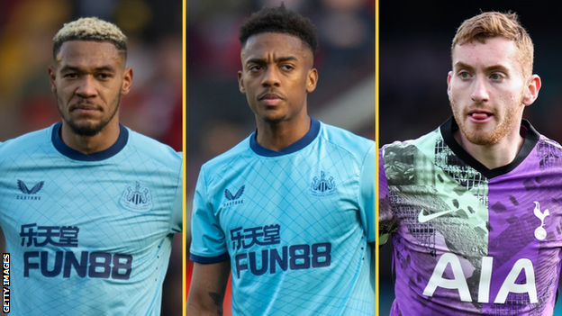 Joelinton, Joe Willock and Dejan, Kulusevski