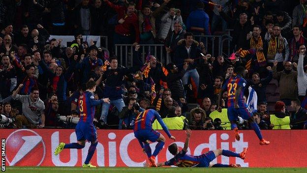 Barcelona celebrate