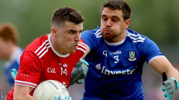 Conor McAliskey was Tyrone's top-scorer with six points