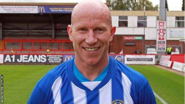 Worcester City striker Lee Hughes