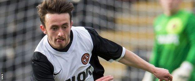 Dundee United midfielder Aidan Connolly