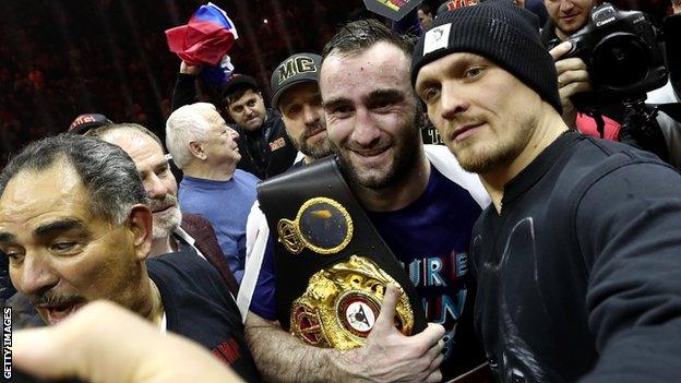 Gassiev (left) won through his WBSS semi-final in February, while Usyk did so a month earlier