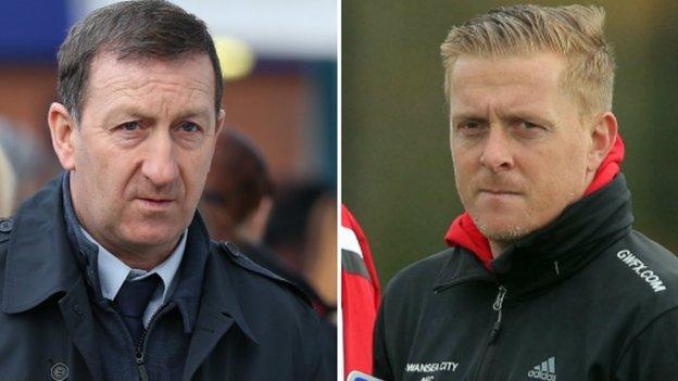 Huw Jenkins (left) and Garry Monk