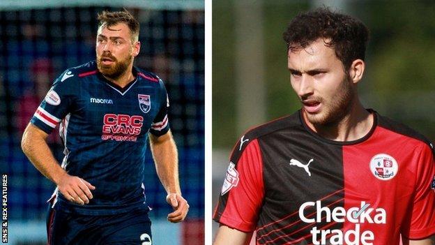 Former Ross County defender Kenny van der Weg and former Crawley Town midfielder Ross Jenkins