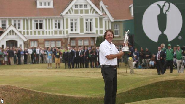 Phil Mickelson won the Open when it was staged at Muirfield in 2013