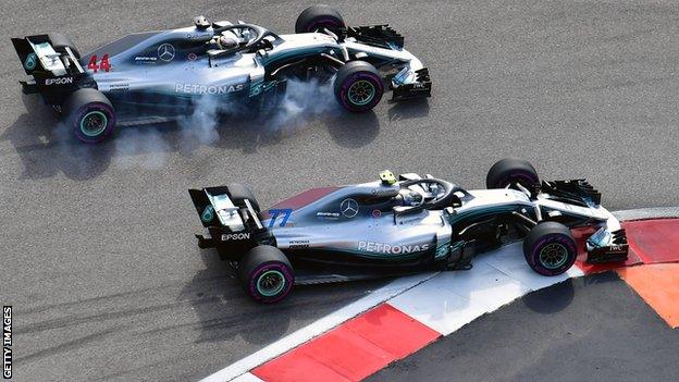 Lewis Hamilton and Valtteri Bottas