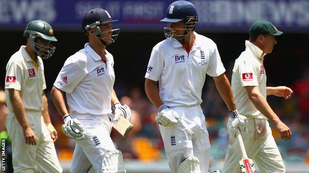 Jonathan Trott and Alastair Cook