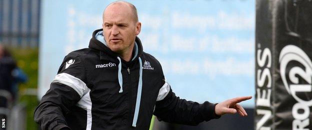 Glasgow Warriors head coach Gregor Townsend