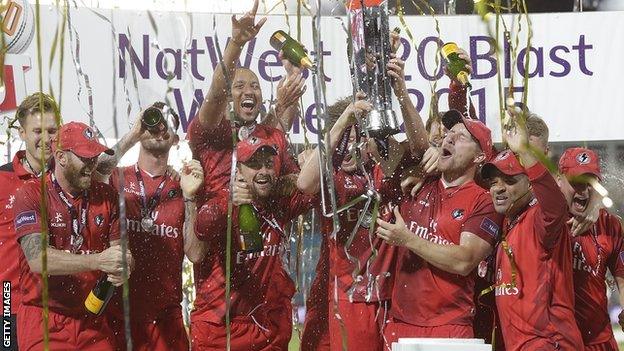 Lancashire celebrate victory