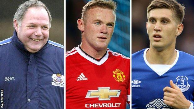 Barry Fry, Wayne Rooney and John Stones