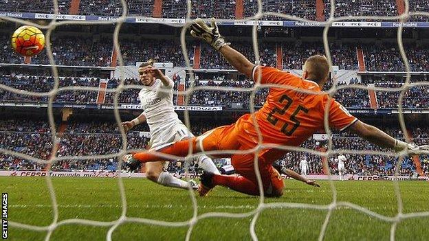 Gareth Bale was substituted after scoring his fourth goal