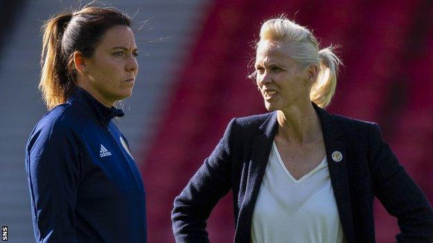 Rachel Corsie and Shelley Kerr