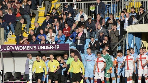 The league opener between Ballymena and Crusaders set the ball rolling for high attendances