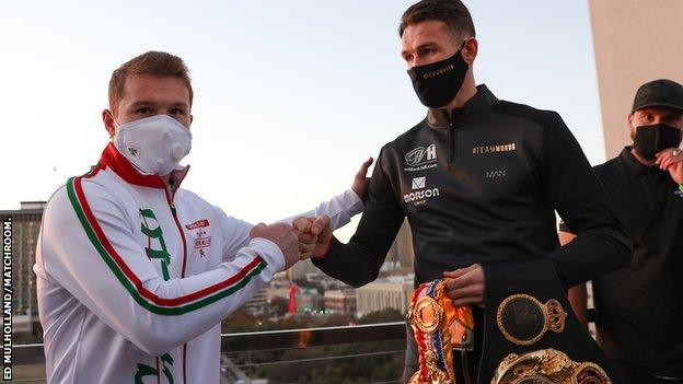 Canelo Alvarez and Callum Smith