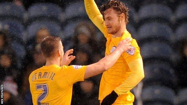 Preston striker Will Keane