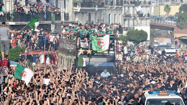 Algeria victory parade