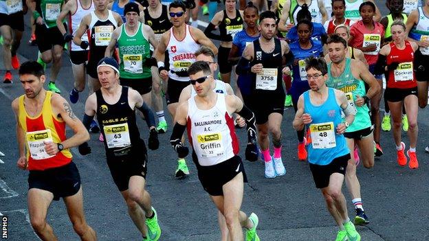 Dublin Marathon action