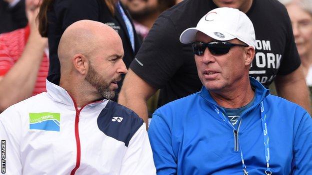 Jamie Delgado and Ivan Lendl