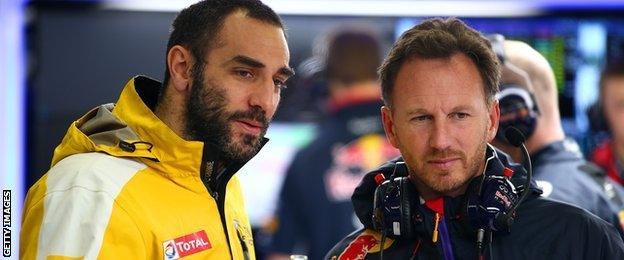 Cyril Abiteboul and Christian Horner