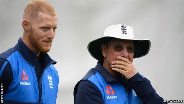 Ben Stokes and Trevor Bayliss