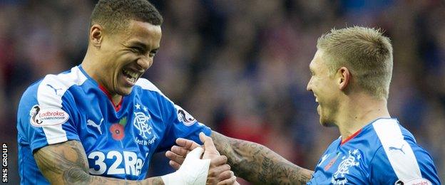 James Tavernier and Martyn Waghorn