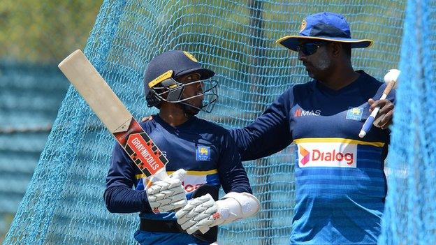 Avishka Gunawardene with Kusal Mendis