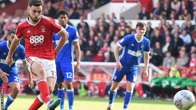 Brereton playing for Forest