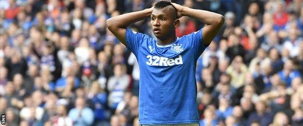 Rangers striker Alfredo Morelos