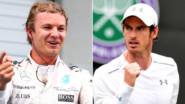 Nico Rosberg and Andy Murray