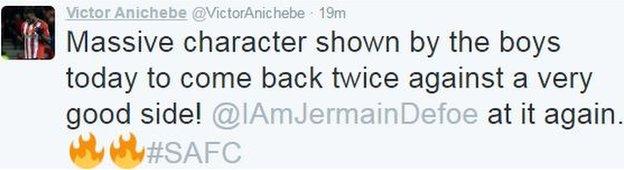 Victor Anichebe tweet