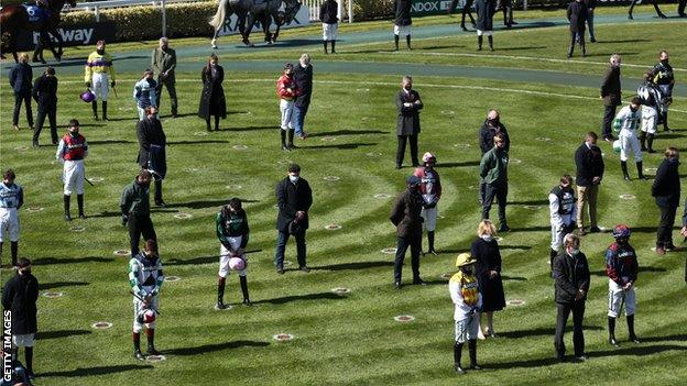 Jockeys at Aintree