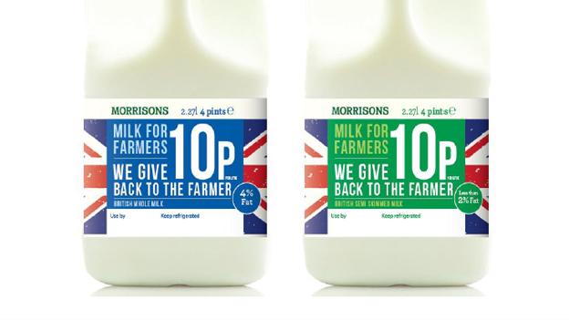 The Morrisons 'Milk for Farmers' brand