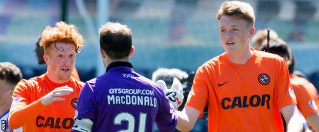 Harry Souttar (right) in action for Dundee United