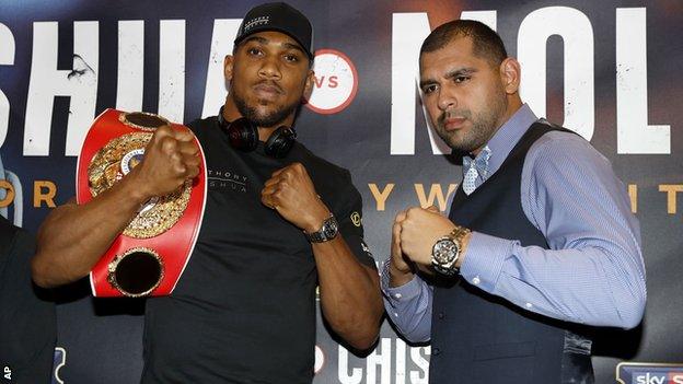 Anthony Joshua and Eric Molina