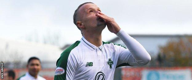 Leigh Griffiths cracked in a late free kick to underline Celtic's dominance